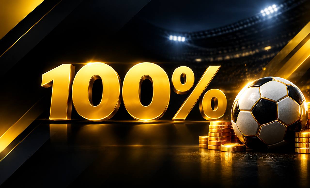 100% deposit match bonus